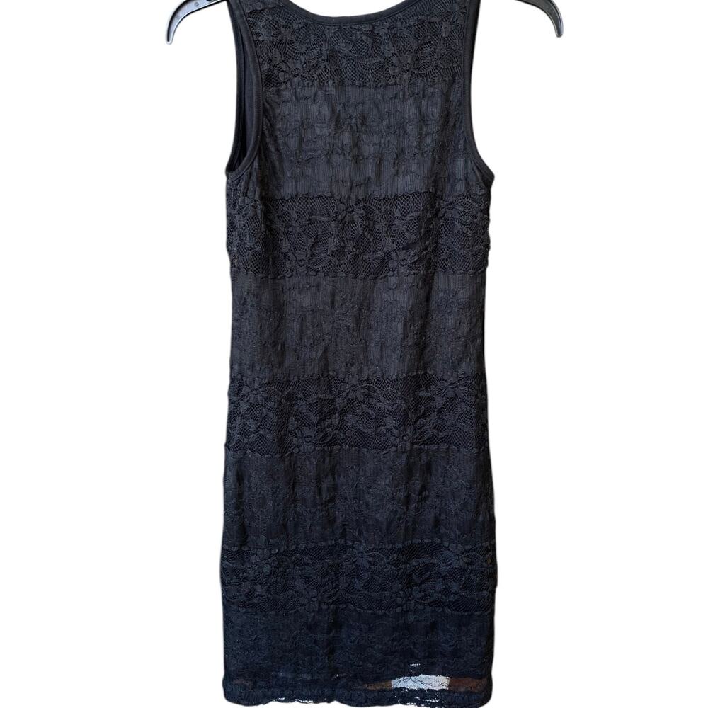 Forever 21 Black Lace Mini Dress Small - Picture 4 of 5